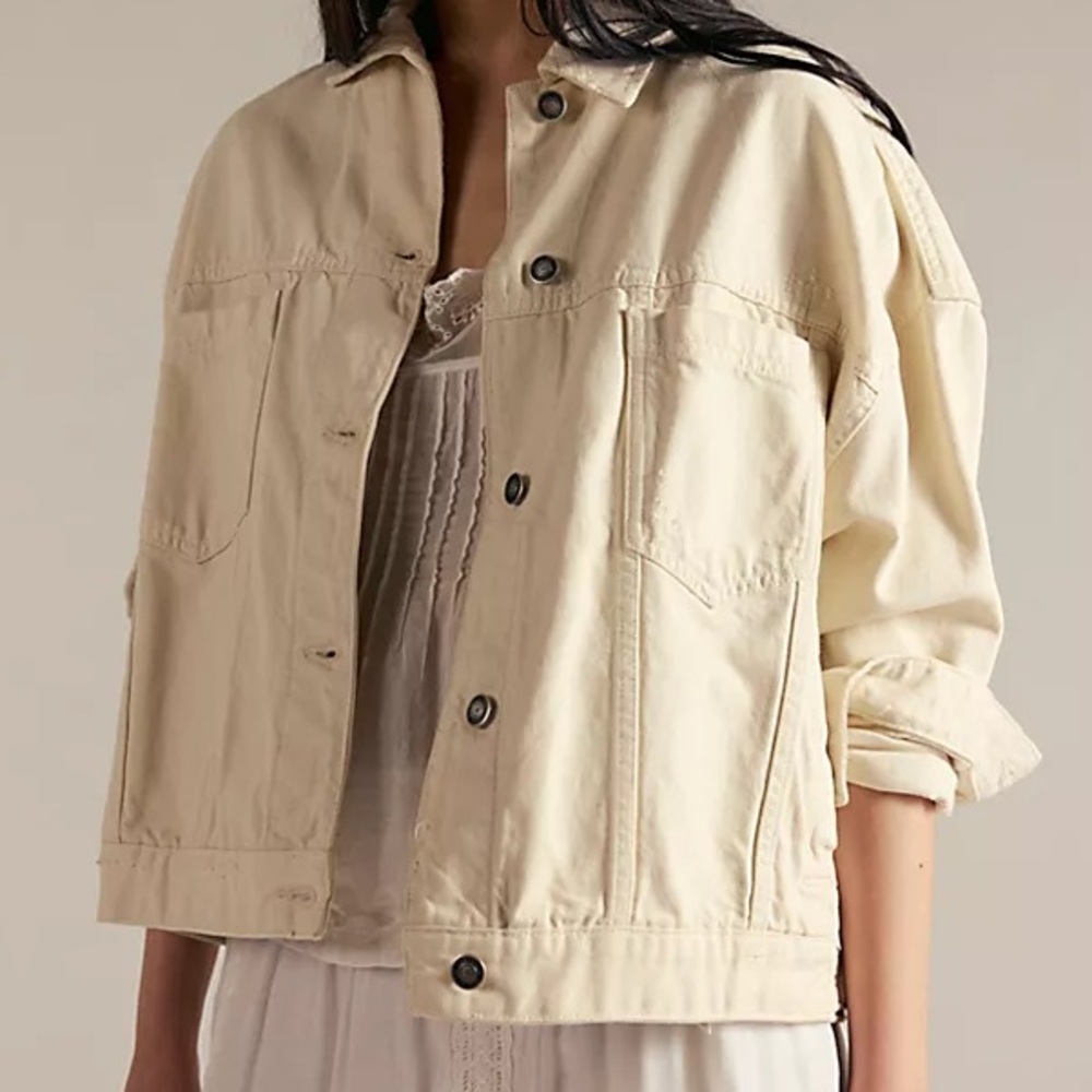 Free People We The Free Opal Swing Denim Jacket (NWT)
